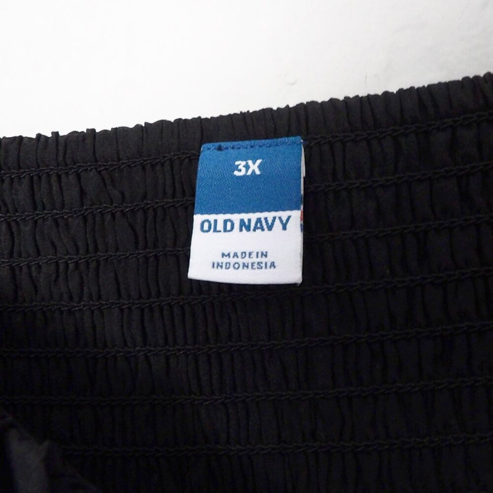 NEW Old Navy Flutter-Sleeve Mini Swing Dress Black Jack Textured Seersucker 3X - Picture 6 of 15